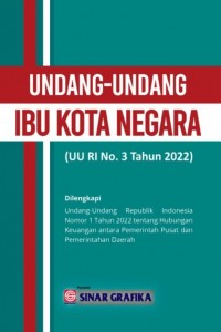 Undang-undang Ibu Kota Negara (UU RI No. 3 Tahun 2022)