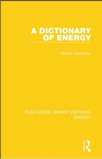 A Dictionary of Energy