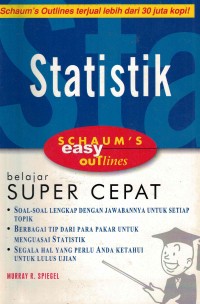 Schaum's Easy Outlines Statistik: Belajar Super Cepat